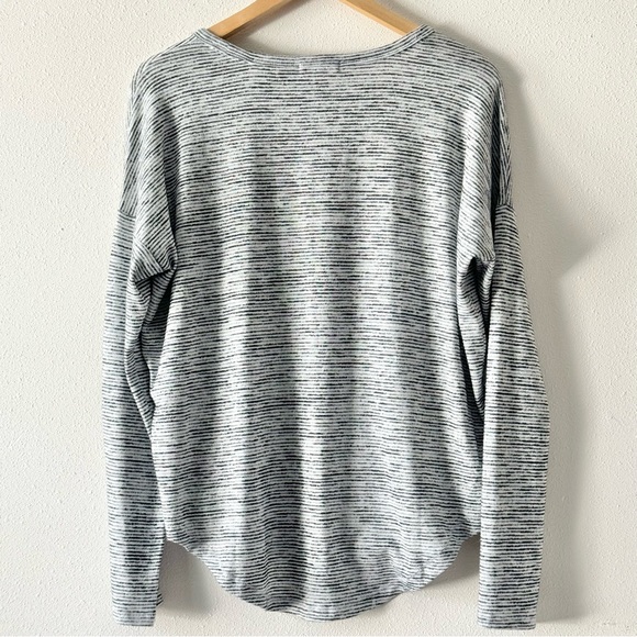 Rag & Bone black stripe dolman sleeve knit top - Picture 1 of 3